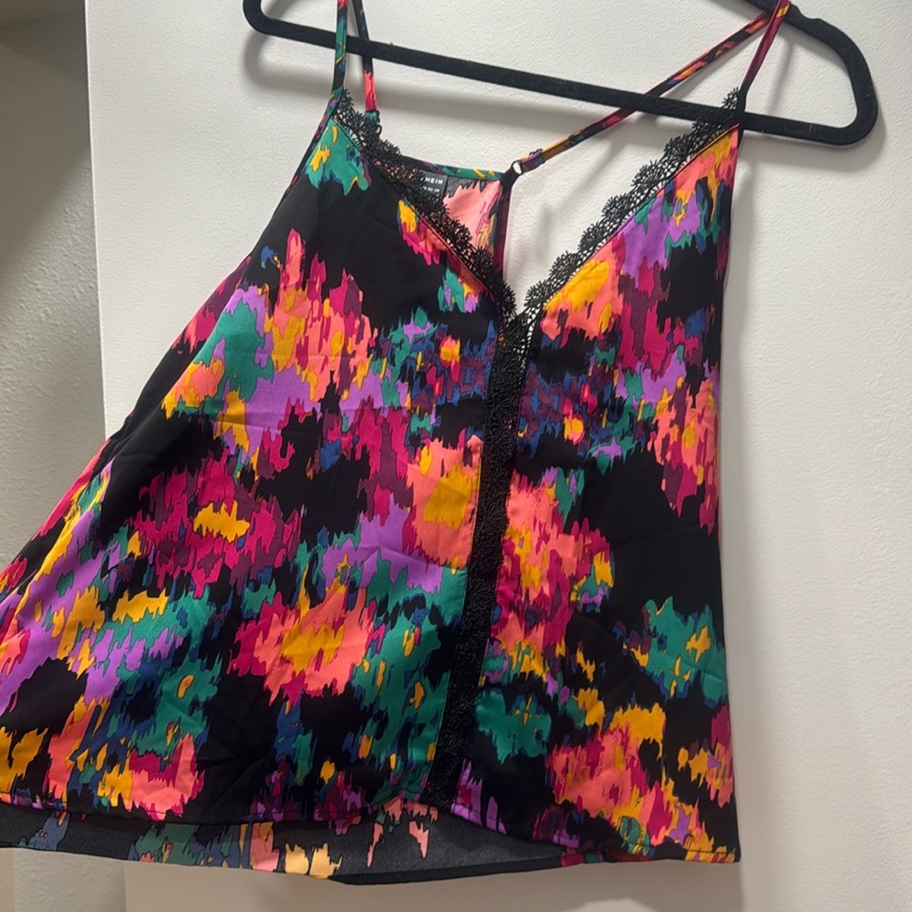 Print Lace Top